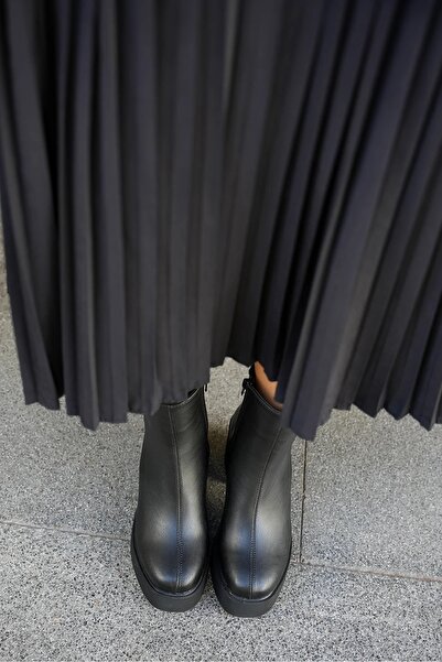 LAMİNTA Stanley Black Patform Sole Women's Boots