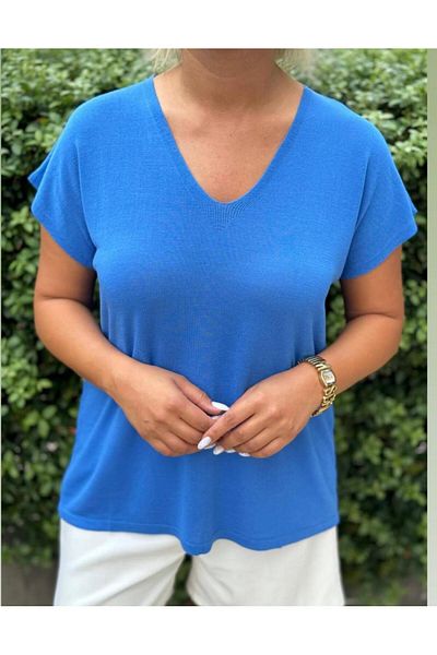 Overbazaar Mercerized Μπλούζα & Τουνίκ Μπλούζα με λαιμόκοψη S/m L/xl Μπλούζα Τουνίκ