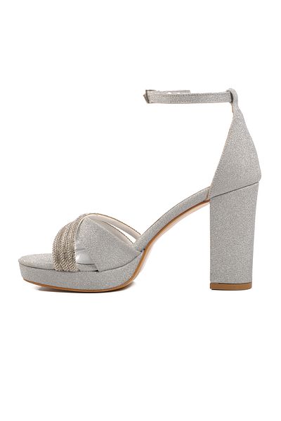 AYAKMOD 655328   Model Silver Women's Evening Dress Shoes