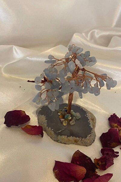 RaHan Doğaltaş Avanturin Taşı Doğal Taş Bakır Hayat Ağacı Stres Meditasyon Taşı