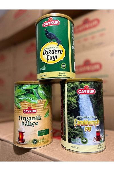 Çaykur Organic Screened Tea Set of 3