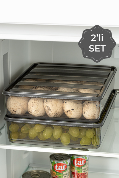 Vienev 2 bucăți Bella Frigider Organizator Container de depozitare Dimensiune mare