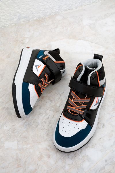SOHO Petrol-White-Black Kids Sneaker Shoes - 19608 Model
