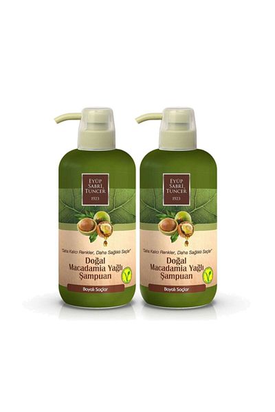Eyüp Sabri Tuncer Natural Shampoo with Macadamia Oil - 600 Ml, Pet Bottle, X 2 Pieces