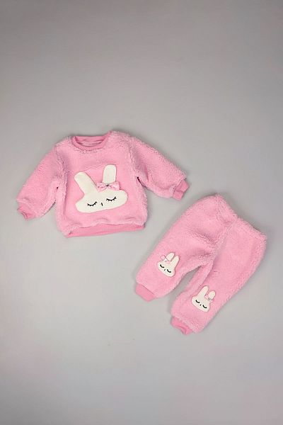Peki Welsoft Fleece Newborn Thick Rabbit Set for Baby Girl - Add 5 and Pay 4 Gifts 14798