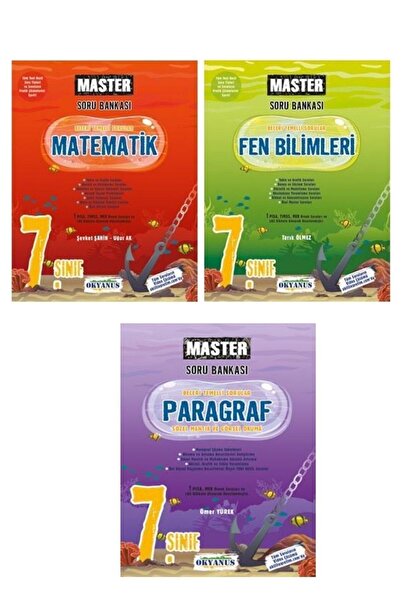 Okyanus Yayınları Okyanus Master 7. Sınıf Matematik + Fen Bilimleri + Paragra...