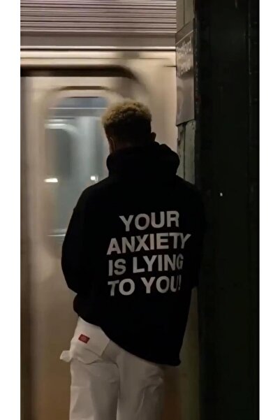 Aesthia MINGALONDON - Anksioznost te laže Unisex Oversize kroj Hoodie