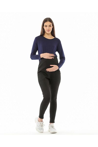 epaavm Pantaloni de in pentru maternitate - picior slab și gleznă