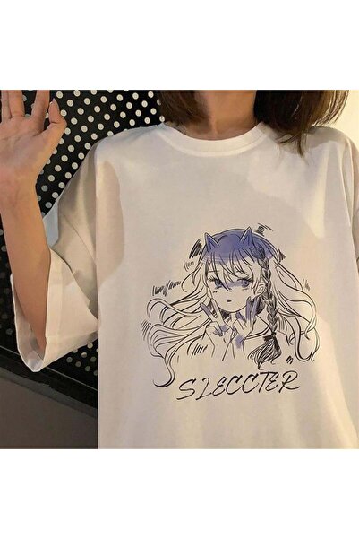 Aesthia MINGALONDON Beli Unisex O Oversize kroj T T-shirt - Djevojka Sleccter