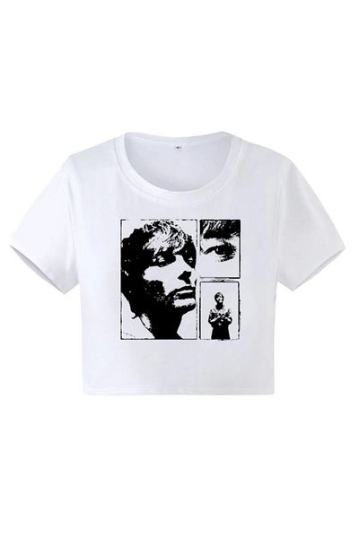Aesthia MINGALONDON Harry Louis Printed Crop Μπλούζα