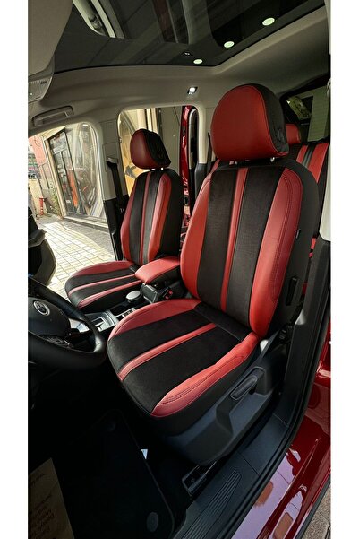 AKINCI غطاء مقعد السيارة متوافق مع سيارة فولكس فاجن كادي 2021-2023