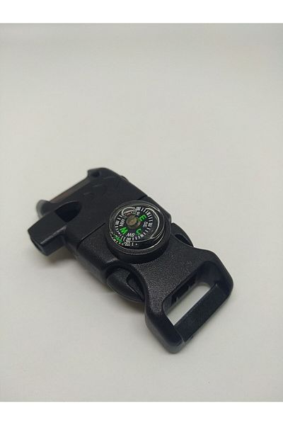 Firebird Takı Aksesuar Ve Kamp Malzemeleri Κλιπ βραχιολίου Paracord με πυξίδα και σφυρίχτρα εκτοξευτή πυρκαγιάς (5 τεμάχια)