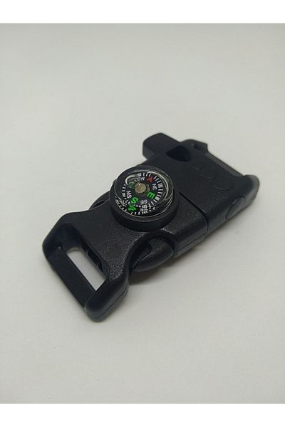 Firebird Takı Aksesuar Ve Kamp Malzemeleri Κλιπ βραχιολίου Paracord με πυξίδα και σφυρίχτρα εκτοξευτή πυρκαγιάς (5 τεμάχια)