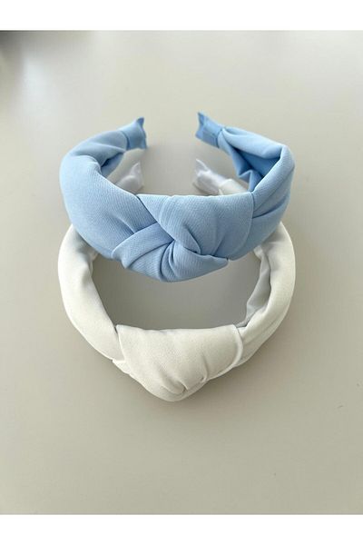 Whoknows Blue and White Knotted Set of Two