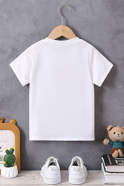 Pink Sky Octopus Design T-Shirt for Kids