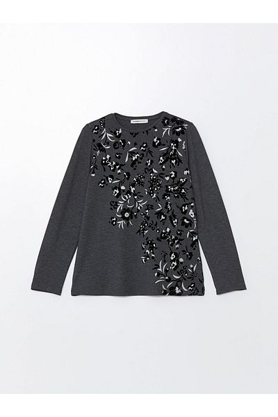 LC Waikiki Patterned Crew Neck Women's T-Shirt