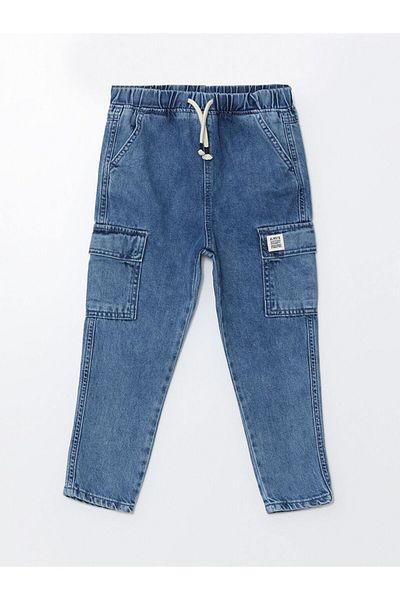 LC Waikiki Pantaloni scurti din Jean pentru bebelusi - Model de baza cu talie elastica