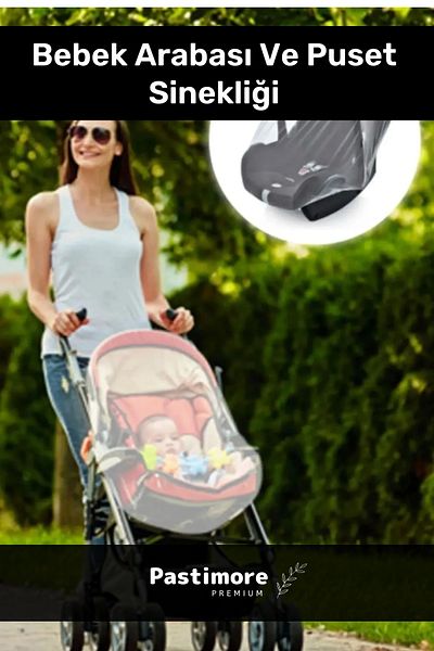 Pastimore Baby Stroller and Pushchair Mosquito Net Compatible with All Brands and Models Protective Mosquito Net