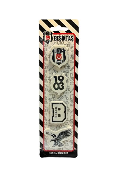 Beşiktaş Beşiktaş 4 Lü Kartela Silgi