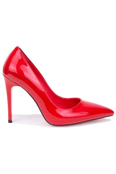DAGOSTER Dza07-388460 Red Patent Leather Stiletto Heeled Women's Shoes