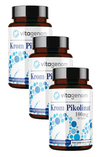 Krom Pikolinat 100mg (3 kutu) 270 Tablet