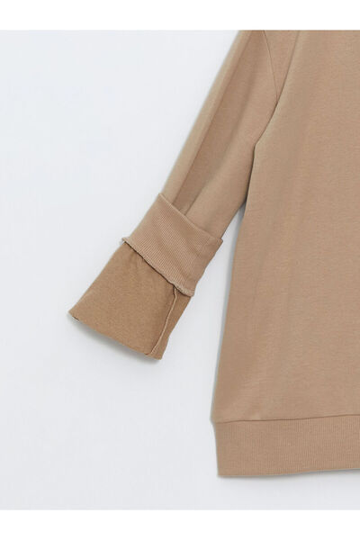 LC Waikiki Lcw Kids Hooded Basic μακρυμάνικο για κορίτσια με φερμουάρ