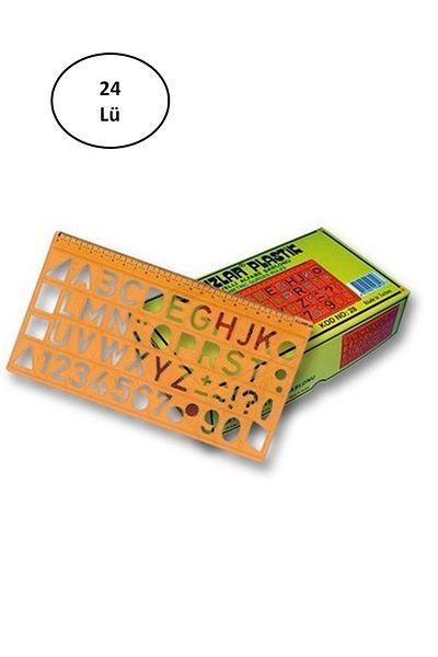 Toptan Bulurum 22 Cm 24-Piece Stars Letter Template