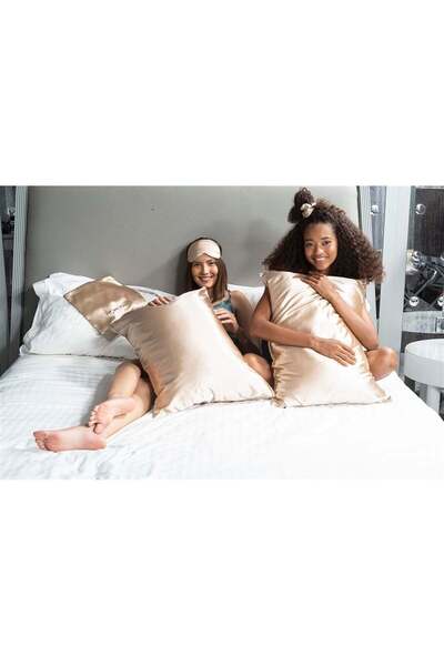 FOR YOU MODA Set of 5 Champagne Pillowcases with Sleeping Glasses