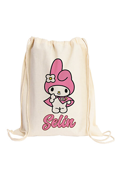 SEP MARCH My Melody Çocuk Çantası * İsimli MyMelody Sırt Bez Çantası, Kız Çoc...