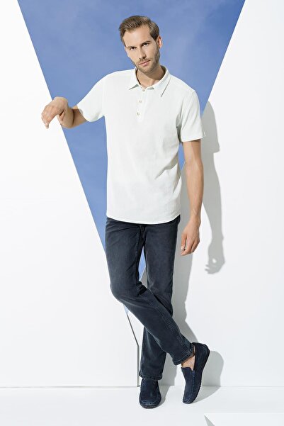 For You Man Βιολογικό πουκάμισο με κοντό μανίκι με 3 κουμπιά Aqua Green