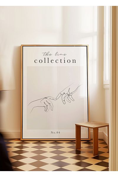 ARTHOUSECOLLECTIVE Touch - Poster Line art - Poster fără cadru în dimensiuni de tablou