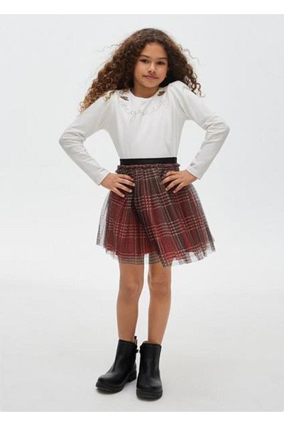 MAYORAL Girl's Red Skirt Tulle