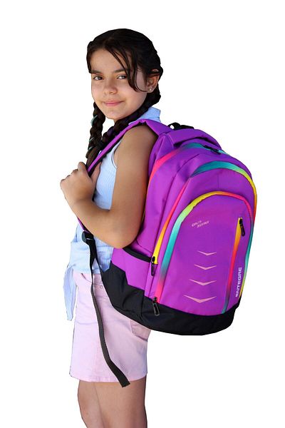 TREND Unisex Purple Integrated Daily and School Backpack 9837