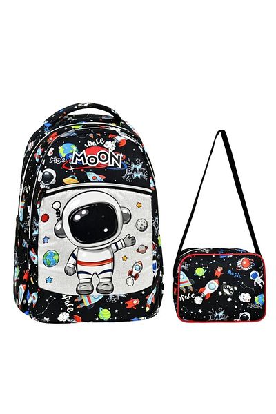 Alanç Gift Set rucsac ortopedic ultraușor și cutie de prânz pentru băieți