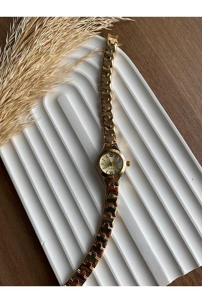 QUARTZ Rubsey Minimal Vintage - Round Model with Bead Stone Detail