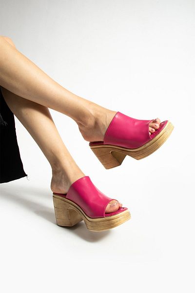 Moda Devrin Fujia Platform Women's Heeled Slippers