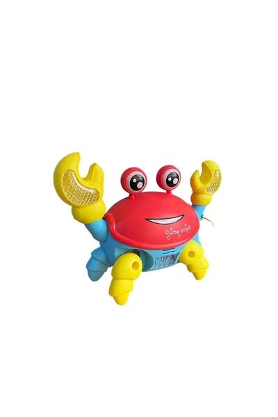 Şirin Oyuncak Dünyası Yürüyen Yengeç Ipli Işıklı Müzikli Emeklemeye Ve Yürümeye Yardımcı