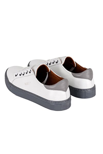 NOOSY Gri Beyaz- Hakiki Deri Unisex Sneaker