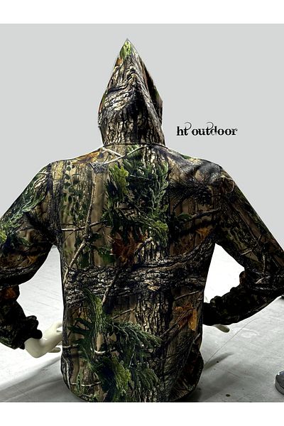 HT Outdoor Tree Patterned Winter Fleece Sweatshirt