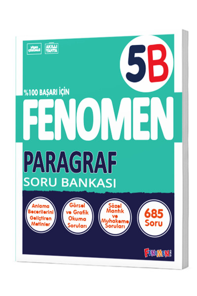 Fenomen Yayıncılık FENOMEN OKUL 5. SINIF PARAGRAF SORU BANKASI (B) / 97860577...