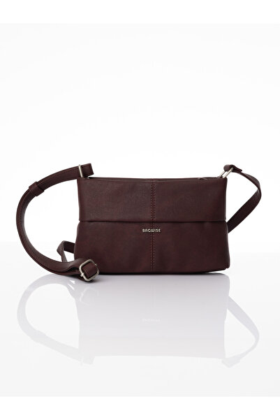 Bagwise Women's Shoulder Bag 9008 Claret Red