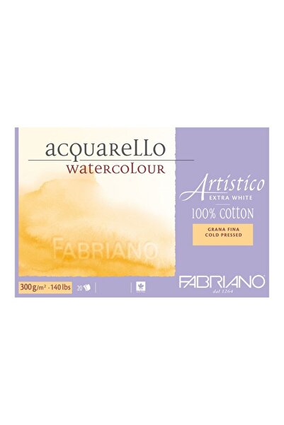 Fabriano Artistico كتلة ألوان مائية بيضاء إضافية 300 جرام31x41 سم20 ypالطبعة ...