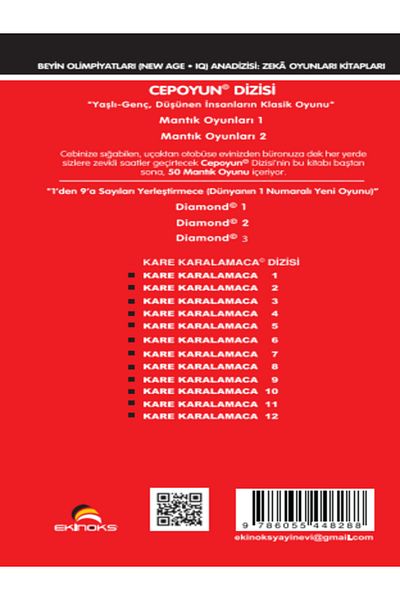 Ekinoks Yayın Grubu Logic Mind Games 2 - Full Brain Teaser for Young, Old, Thinking All People