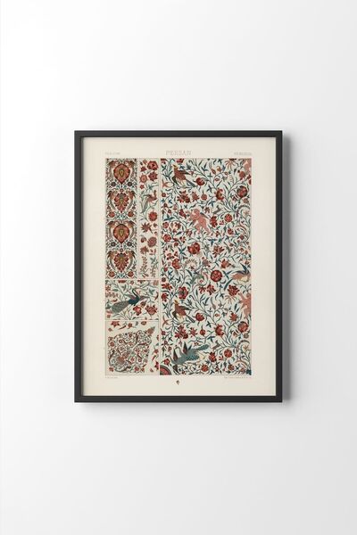 epiqart Περσικό μοτίβο - Μαύρο πλαίσιο