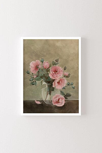 epiqart Λευκό Πλαίσιο - Λουλούδια