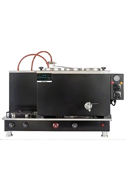 Tiryaki Osmanlı Set Kampanyası Doğalgazlı Siyah Boyalı 3 Demlikli Çay Ocağı K...