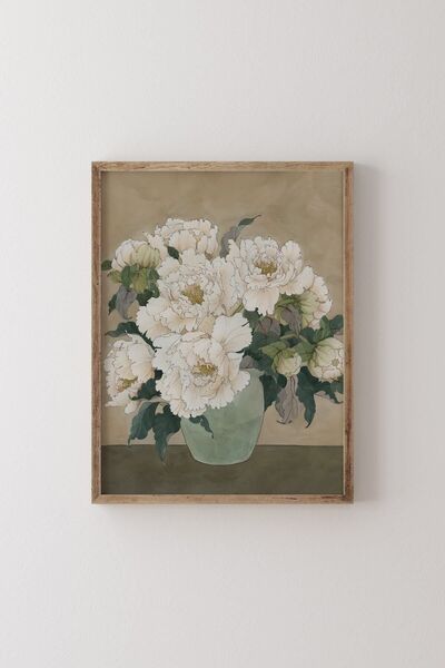 epiqart Ξύλινο Πλαίσιο με σχέδιο - Λουλούδια