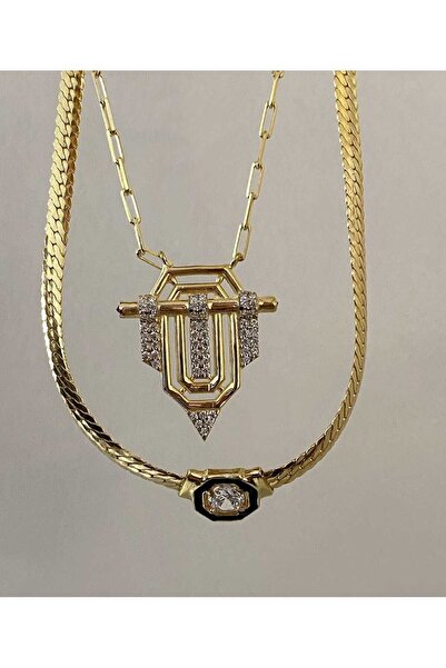 verstecktesjuwel Çelik Serenay Set, Leyla Kolye, Baget Kolye, Küpe