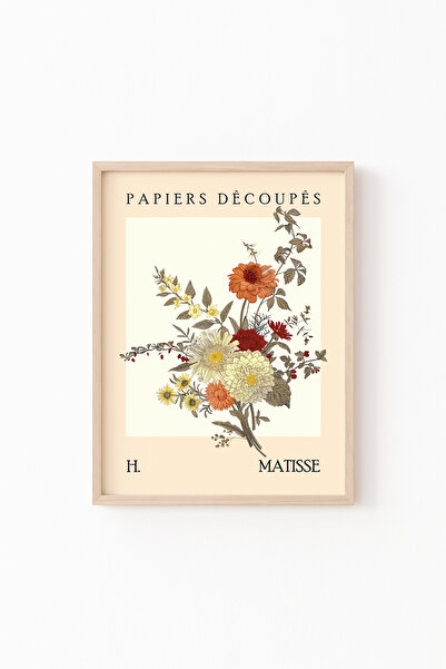 epiqart Çiçekler - Ahşap Desenli Çerçeve