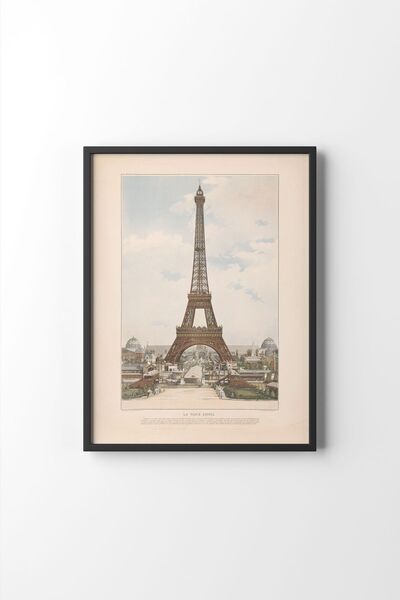 epiqart Turnul Eiffel - Cadru negru